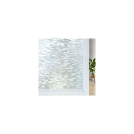 44,5 x 200 cm Sichtschutzfolie, wiederverwendbare, blickdichte Fensterfolie mit elektrostatischer Musterung, selbstklebend, UV-beständig, für Büro und Küche - Crezuo (1/4)