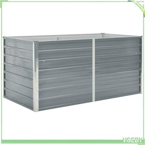 Jardinière surélevée - FAFEICY - 42404 - Acier galvanisé - 160 x 80 x 77 cm - Bordures repliées (1/5)