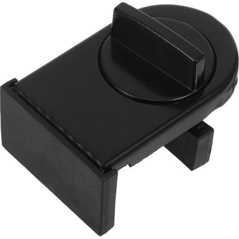 Cerradura de aluminio negro para ventanas correderas de aleación  Puertas y ventanas, uso doméstico, estructura de plástico, alta resistencia y seguridad mejorada (1/5)
