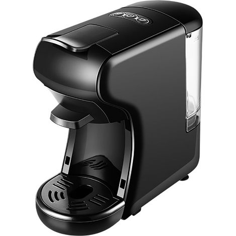 Machine à café à capsules 3 en 1 19 bars, compacte, infusion rapide, expresso chaud/froid, pour une tasse, idéale pour la maison ou le bureau (noir)
