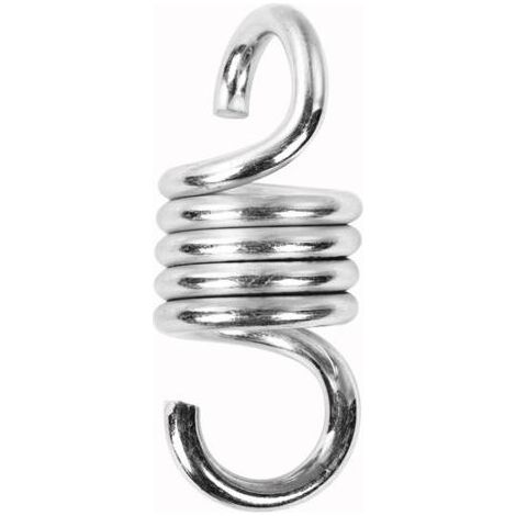 Lot de 2 chaises suspendues pour porche avec ressorts et crochets pivotants doubles très résistants, crochets de suspension haute résistance, matériel pour balançoire de hamac (8 mm) (1/4)
