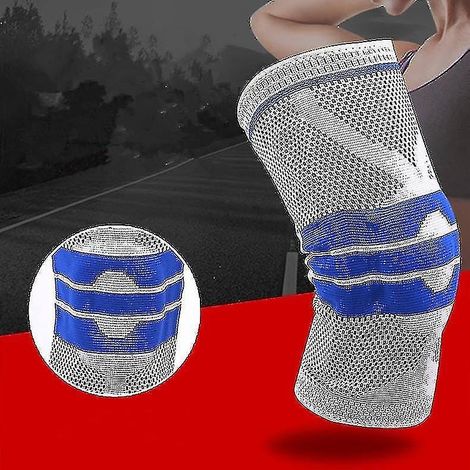 Genouillère de compression pour soulager les douleurs au genou. Stabilisateur rotulien avec ressort en silicone, articulé. (1/5)
