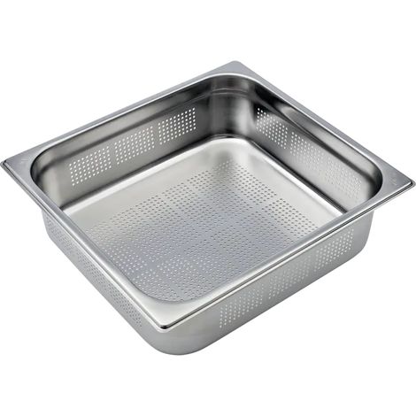Bac gastronorme perforé GN 2/3 - 100 en inox REDFOX - GND 2/3-100 - REDFOX