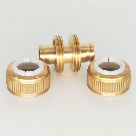 Direct delivery of garden hoses, 4-point quick-coupling copper garden hoses, water extension and repair fittings, 1/2" copper butt connectors. (1/4)