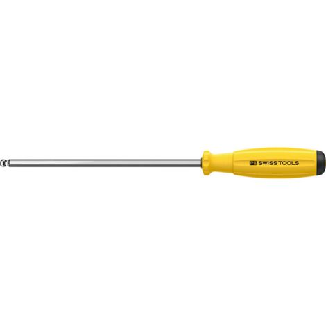 PB Swiss Tools Tournevis hexagonalà tête sphérique, avec manche bimatière SwissGrip ESD, Hexagonal: 1,5 mm