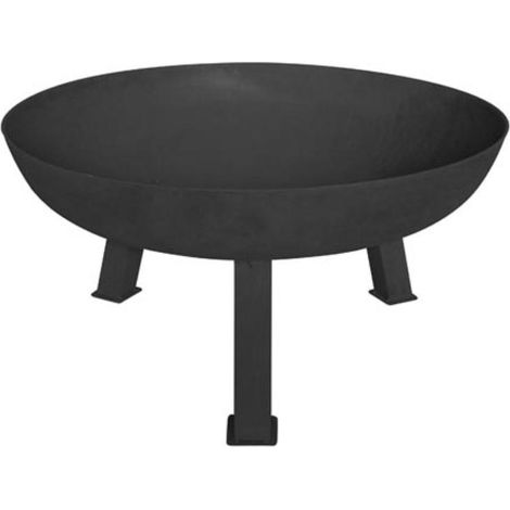 Perel Brasero, 3 pies sólidos, Redondos, 37 x Ø 75 cm, Hierro Fundido, Negro (1/2)