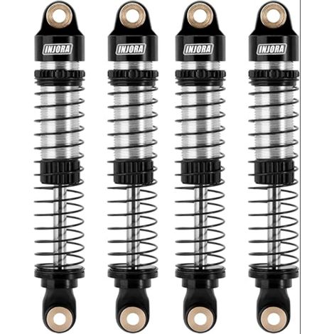 Lot de 4 Amortisseurs en Aluminium 59 mm à Huile pour Voiture RC 1/18 - Suspension Filetée Réglable pour Crawler Téléguidé (1/5)