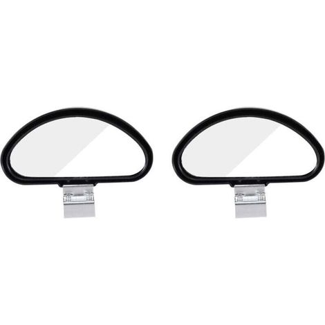 2 X Miroirs d' Grand Angle Reglables pour Voiture Camionnette Remorquage-Crezuo (1/4)