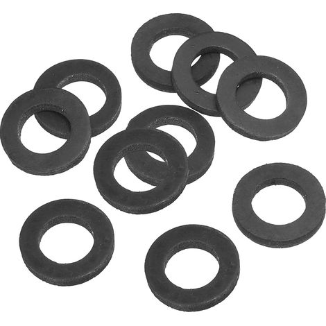 Rondelle Plate En Caoutchouc M14 DI 14/ DE 24 mm Noir 10pcs (1/5)