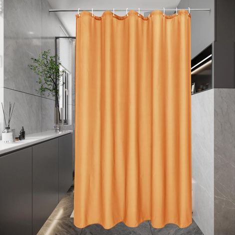 Duschvorhang 120x200 Wasserdicht Orange H200 x B120 cm (1er Pack) (1/5)