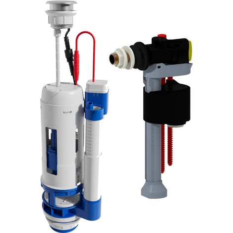 Mécanisme de chasse d'eau infrarouge avec soupape à détection – Robinet compact 10 x 22,5 cm – Économie d'eau – 702326 – Bemis