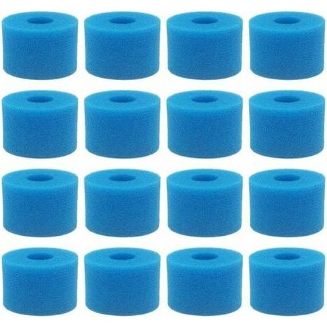 Serie de 16 piezas de cartuchos de filtro de espuma reutilizables y lavables Pure Spa para jacuzzis, tipo S1 (1/5)