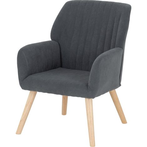 Jordan Occasional Chair - L68.5 x W84 x H63 cm - Dark Grey