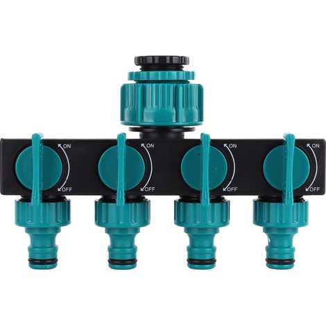 Séparateur tuyau arrosage plastique – 4 voies distributeur – réglable – outil irrigation agricole jardin
