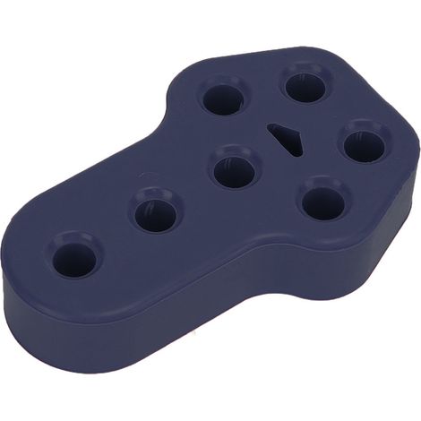 Support de Silentbloc Échappement Caoutchouc Isolant Pot d'Échappement Fixation Universelle 7 Trous 12mm Bleu (1/5)