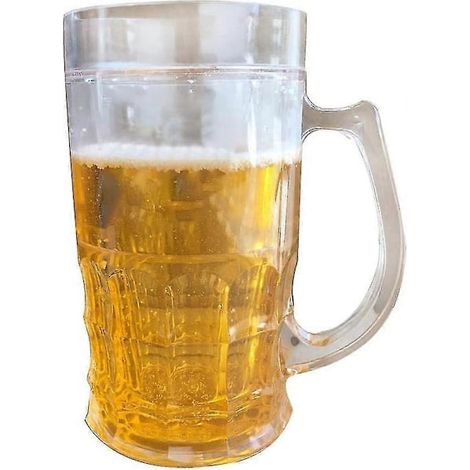 Tricky Beer Mug - Double Interlayer Ice-Spoof Fake Beer Mug (401-500ml) (1/5)