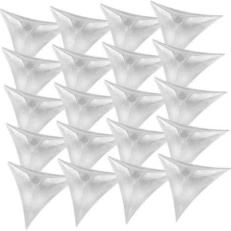 600 protège-coins pour meubles, transparent, triangulaire (1/5)