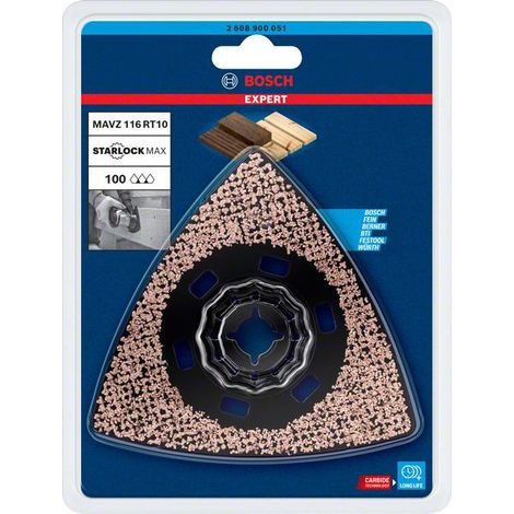 Placa de lijado Bosch mavz 116 rt10 carburo duradera (1/5)