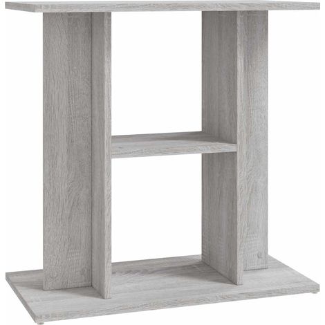 Aquariumständer Sonoma Grau 60x30x60 cm mit Holzwerkstoff