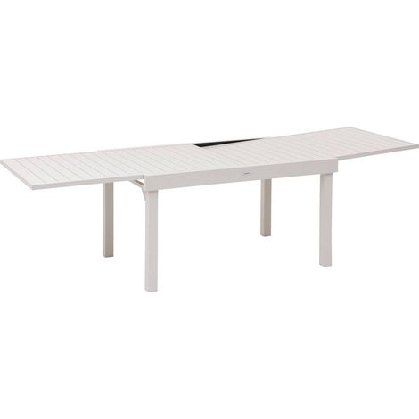Table de Jardin Extensible Piazza Argile - 10 Places - Aluminium Traité Epoxy Antirouille - Meuble d'Extérieur à Rallonge Coulissante (1/5)