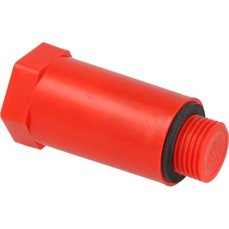 Bouchon de montage 1/2'' en plastique – Insert fileté auto-étanche – Montage facile avec hexagone interne – Test d'étanchéité DIN 1988 – Airfit