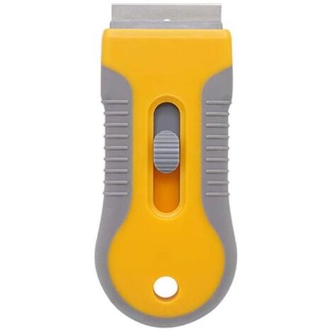 Grattoir pour verre et vitrocéramique – Outil de nettoyage du verre pour enlever les étiquettes de joints, les autocollants et la colle du four. (1/5)