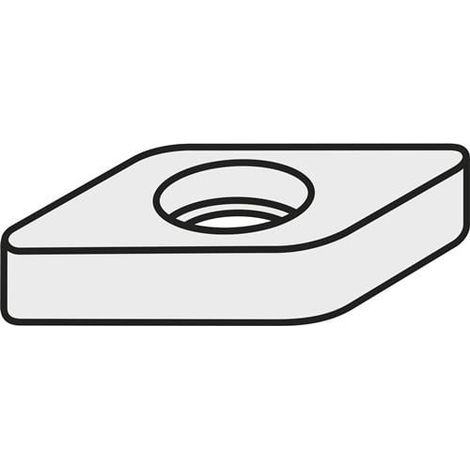 Wendeplatten-Unterlegscheibe ISO KNN 190412R:GJ11 Brutto-G.12,45g Farbe Silber (1/2)