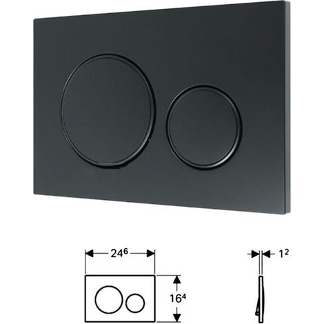 Pour Plaque de déclenchement Geberit Sigma20 pour rinçage double touche: blanc, chromé brillant (115.882.KJ.1) (1/4)