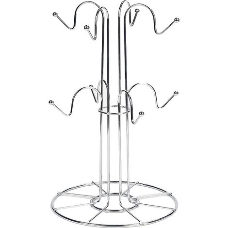 8 Tasses Stand à café Tasse de Tasse d'arbre Tasse de Support de Support Suspendu Porte-Rack de Rack de Rangement de Rangement (1/5)