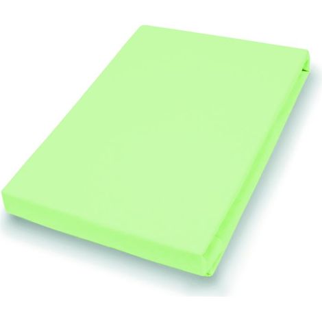 Vario Jersey-Spannbetttuch limone, 100 x 200 cm Spannbettlaken