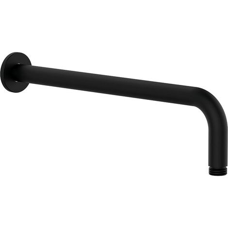 LLAVISAN L110005 Brazo Ducha redondo pared 37 cm latón Negro Mate - ref: L110005