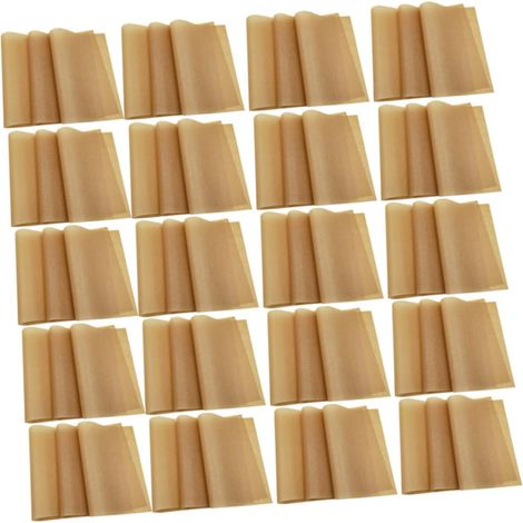 100 feuilles de papier sulfurisé antiadhésif pour friteuse à air portable, papier à pain multifonctionnel, cuiseur à air portable F-15327 (1/5)