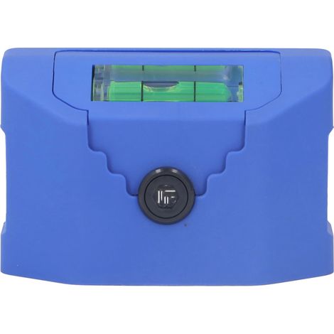 Marqueur laser multifonctionnel à lignes croisées, mini laser de niveau grand angle 120°, batterie intégrée, bleu (1/5)