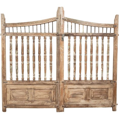 Solid wood and iron gate, for indoor and outdoor use (1/5)