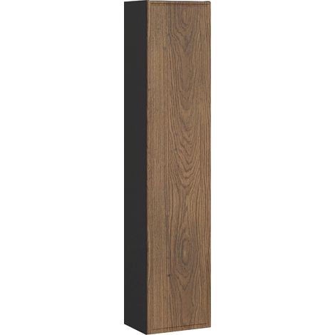 Colonna del bagno 1 anta Elena marrone e nero