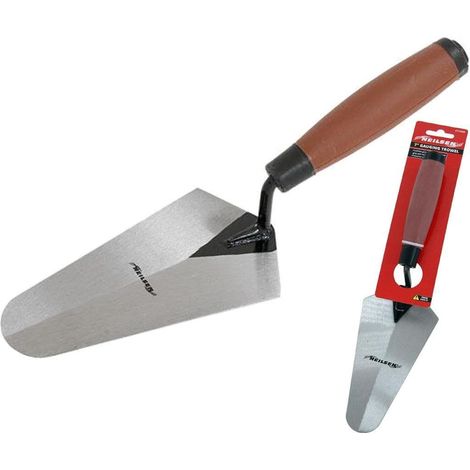 Neilsen 175mm Gauging Rounded Trowel Precision Polished Cement Bricklaying 7" (1/2)