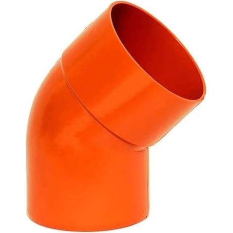 Curva 45° in pvc : Colore - Arancio, Diametro - 110