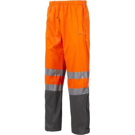 Pantalon de Travail Haute Visibilité Griffis - Taille XL - Orange Fluo - Résistant et Confortable - D-Work