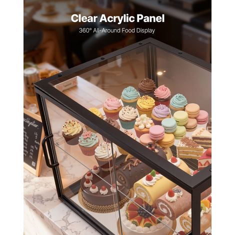 Vitrine Comptoir de Boulangerie de 55x38 - 5x39 cm à 2 Niveaux (1/5)