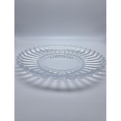 BONTURI CASA HOME DECORATION Piatto Vetro Janice D 29 Cm H 4 Cm Centrotavola