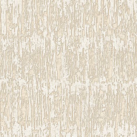 Papier peint texturé Profhome SA524032-DI papier peint intissé gaufré à chaud gaufré unicolor brillant crème ivoire beige nacré blanc crème 5,33 m2