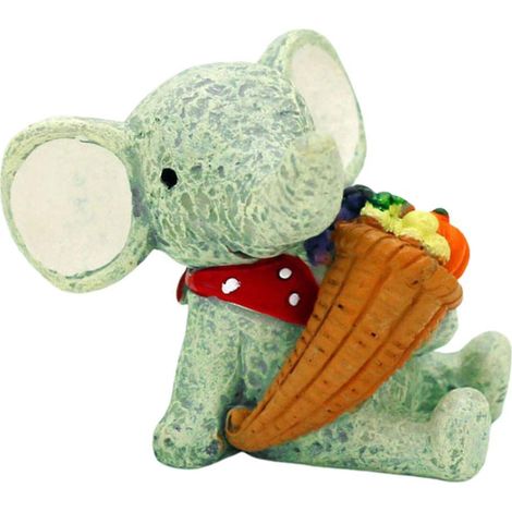 Kunstharz-Bastelarbeiten, kleine Tierfiguren, Blumentopf, Bonsai-Dekoration, Elefant (1/5)