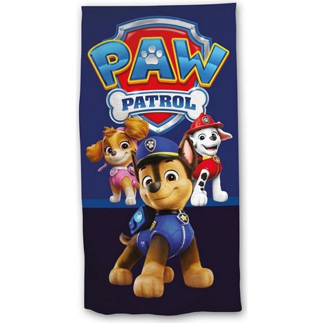 Serviette de plage 70x140 cm Pat'Patrouille Chase, Marcus et Stella