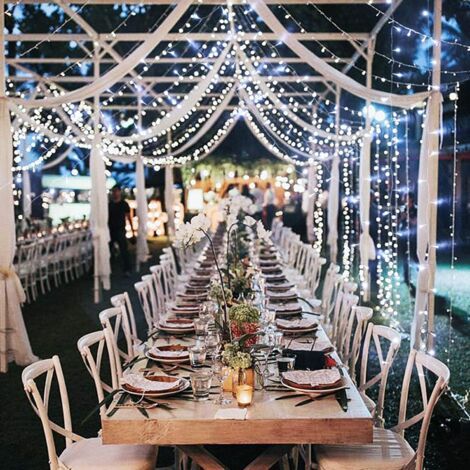 Guirlande Lumineuse Extérieur, Guirlande Noël Etanche IP65, 8 Modes d'éclairage (10M 100 LED) Décoration Intérieure et Extérieure pour Noël Sapin Chambre Jardin Fêtes Mariage-Fei Yu (1/5)