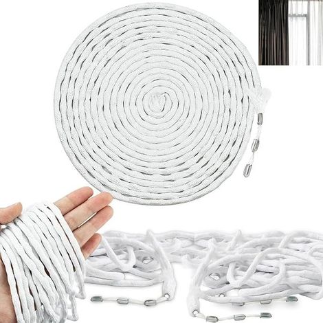 Heavy Lead Chain for Curtain, Lead Tape for Curtain, Heavy Lead Chain, Curtain Weights, Curtain Weights, for Curtain, Fabric, Mosquito Net (30g/m) (1/5)