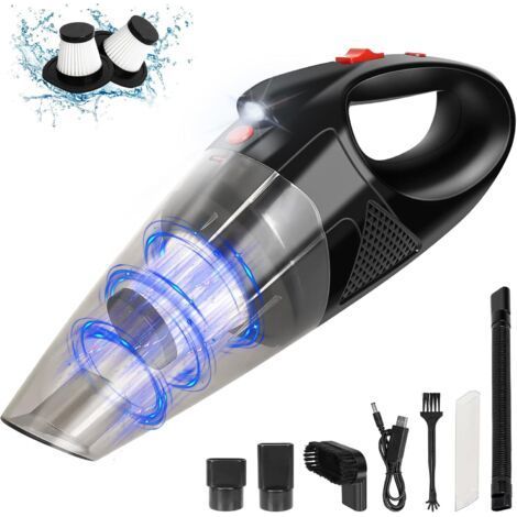 Handheld Vacuum Cleaner, 5000 Pa Portable Mini Car Vacuum Cleaner, with LED Lamp Multifunction Filter for Sofa Home Car Office Table (1/5)