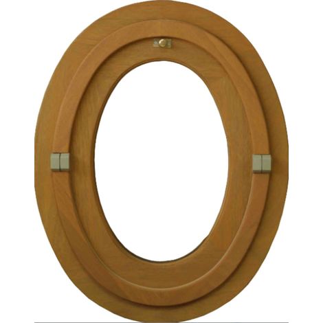 Gd Menuiseries – Oeil de boeuf bois ovale H65 x L50 – Ouverture basculante – Vitrage 4/12/4 – Dormant 45 x 59 mm (1/4)