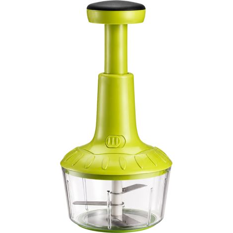 VENTEO - Mixeur plongeant blender mixeur Hachoir Manuel à Piston Éminceur Cuisine Pression pour Légumes Fruits Herbes (1/5)