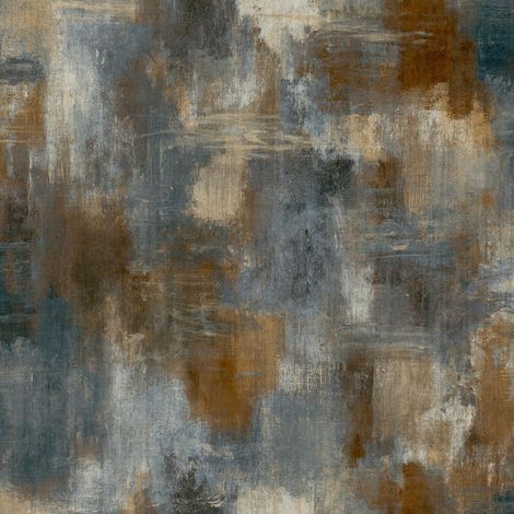 Vinyl Neutral Abstract Texture Blue Wallpaper Industrial Plaster Effect (1/4)