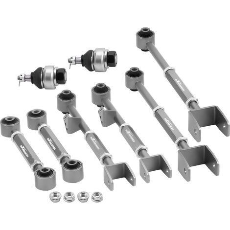 6-teiliges hinteres Sturz-Querlenker-Zehen-Kit für Honda Accord für AcuraEinstellbar Querlenker Querstrebe for Acura TSX 2009-2013 Hinten vorne Sturz